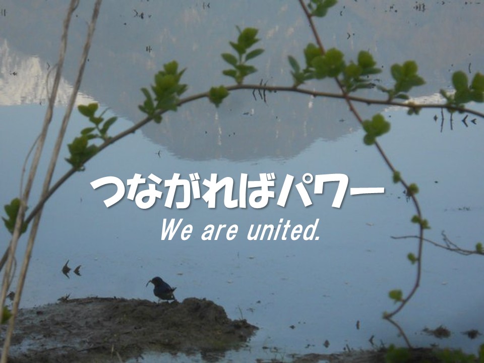 Ȃ΃p[@݂ȂIWe are united. world peace